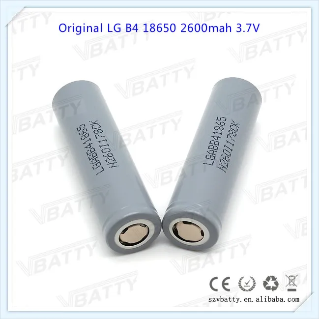 Для LG B4 18650 3,7 V 2600 mAh аккумуляторная батарея для LG 2600(ABB4) литий-ионная батарея промышленного использования(1 шт