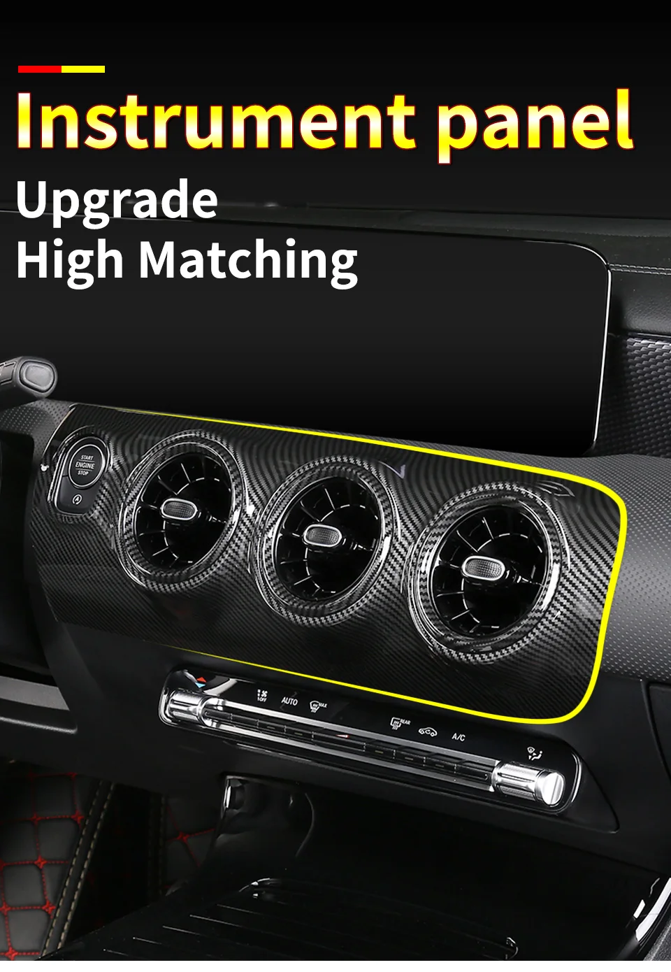 Приборная панель для Mercedes w177 amg/класс А mercedes класс А w177 класс планки/a180 Mercedes класс w177 аксессуары