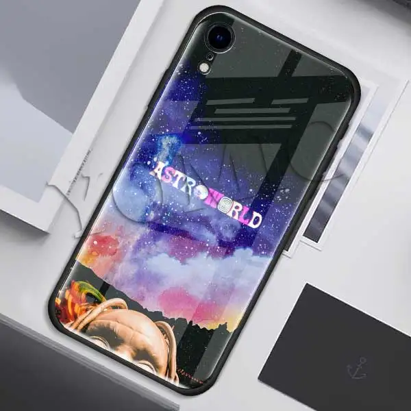 004 Чехлы с закаленным стеклом для Apple iPhone XR 7 8 6 6S Plus 11 Pro X XS MAX мягкий чехол для телефона - Цвет: 004