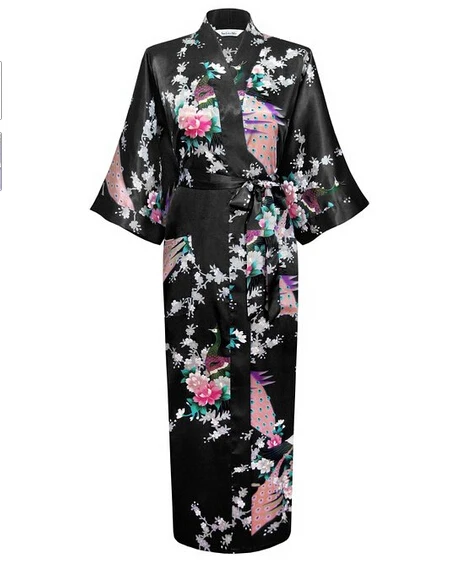 Женское длинное кимоно с поясом юката размеры S M L XL XXL XXXL|kimono bath robe|bath robekimono |