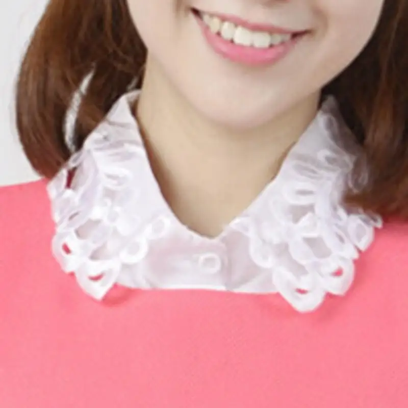Новая женская блузка с воротником Питер Пэн съемный воротник унисекс галстук|blouse
