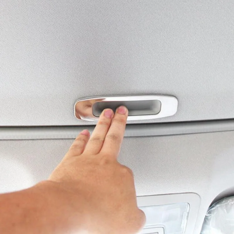Tonlinker Car sunroof Handle Cover Case Sticker for TOYOTA Corolla Altis 2014-18 Styling 1 PCS Stainless steel sticker | Автомобили и