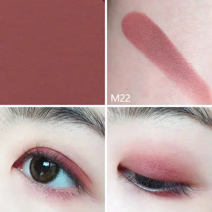 M22 1 шт. красочные монохромные тени для век запасной Магнит пряжка флэш Русалка цвет красного вина земля Judydoll - Цвет: M22