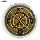 1 шт., защита для покерных карт, металлическая монета с пластиковым покрытием, набор покерных чипов, Техасский Холдем, дилер, комета, кнопка, игра