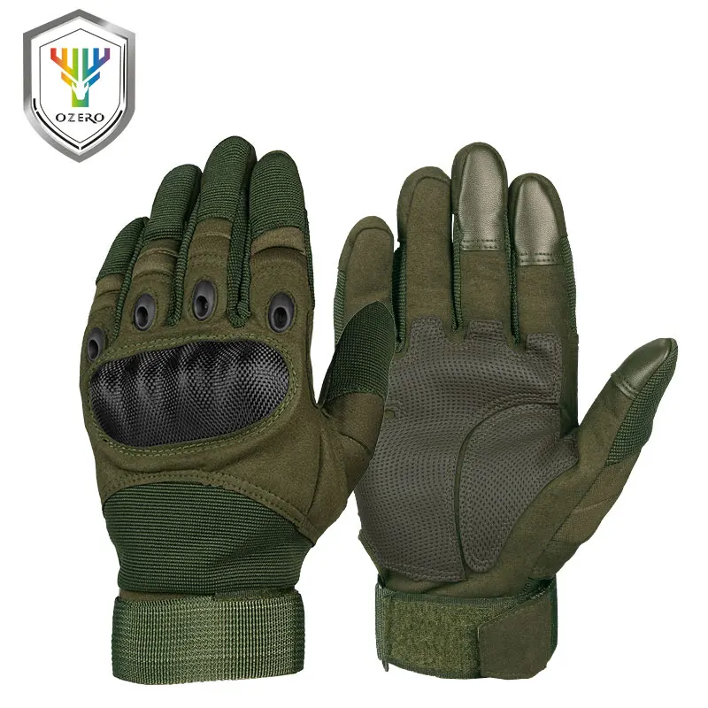 Army Green OZERO, мотоциклетные перчатки, супер армированные волокна, кожа, для мотокросса, мотоцикла, байкера, гоночного автомобиля, для верховой езды, мото перчатки для мужчин, 9024 - Цвет: Army Green