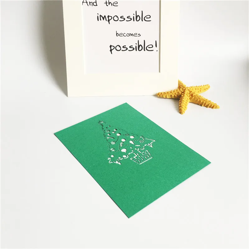 Новейший 10 шт. свадебный стол имя место карты Декор рождественская елка лазерная