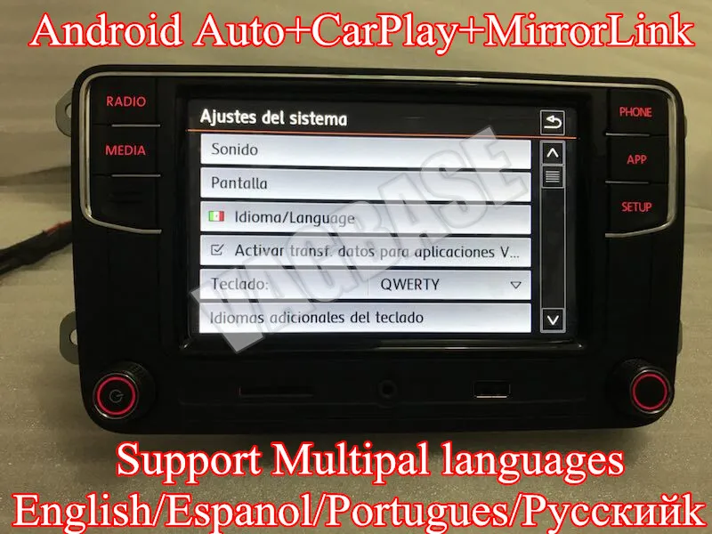 Android Auto rcd330 CarPlay приложение r340g rcd330g плюс 6.5 &quotMIB автомобиля Радио Гольф 5 6 Jetta CC Tiguan