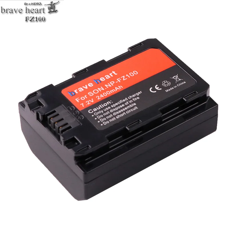 1pcs Новинка 2400mah NP-FZ100 NP FZ100 литий-ионная аккумуляторная батарея для камер sony NP-FZ100, BC-QZ1, sony a9, a7R III, a7 III, ILCE-9 - Цвет: 1pcs