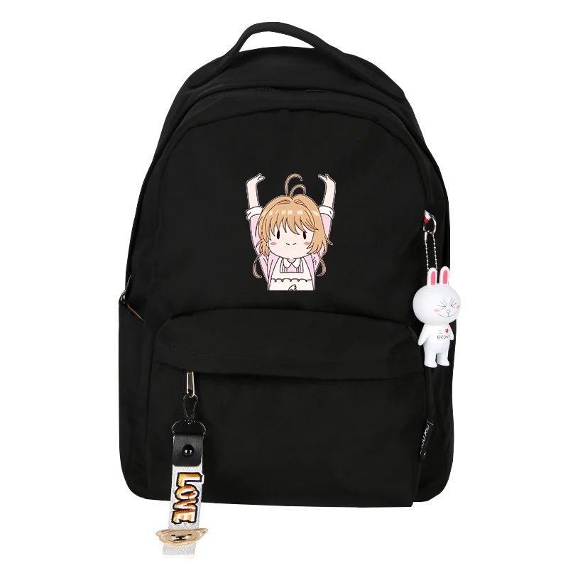 Аниме карта Captor SAKURA Kawaii женский рюкзак SAKURA милый рюкзак нейлоновые школьные сумки для девочек-подростков мультяшный рюкзак для путешествий - Цвет: 9