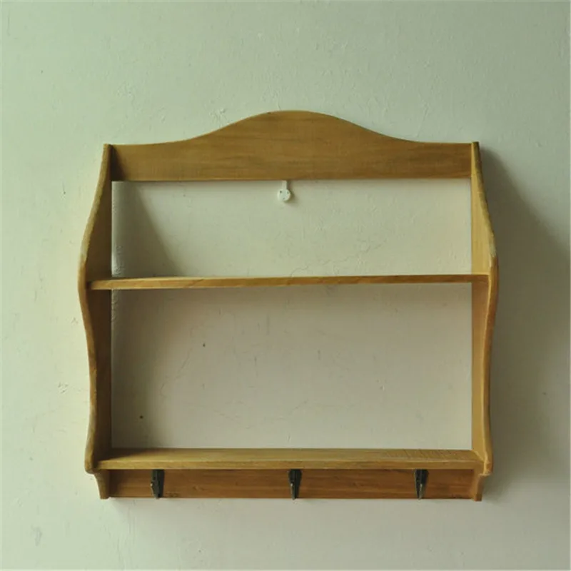 16 дюймов твердой древесины шкаф для хранения ремесло крючок ключи стеллаж