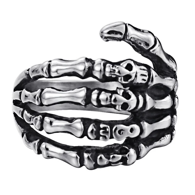 Европейское и американское альтернативное кольцо ghost hand из титановой стали