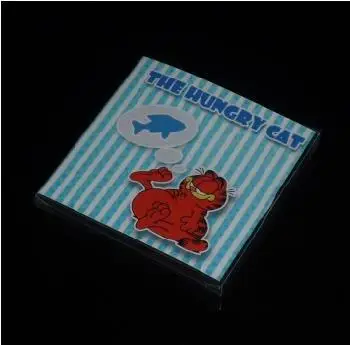 Голодная кошка волшебные трюки с картами веселая Магическая игрушка магический