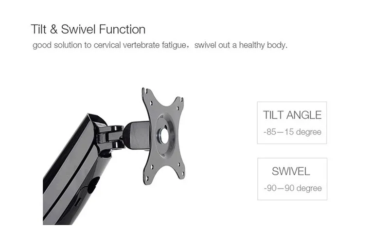 Настольная газовая пружина с двойным монитором для 10 &quot~ 27&quot монитора и 15 6&quot