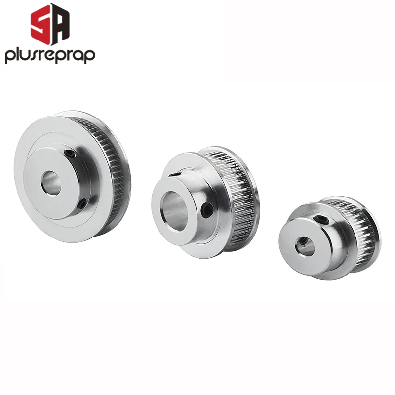 GT2 Timing Pulley 30 36 40 60 Зубья Алюминиевое отверстие 5 6.35 8MM для ширины пояса 6мм 10мм пояс 3D