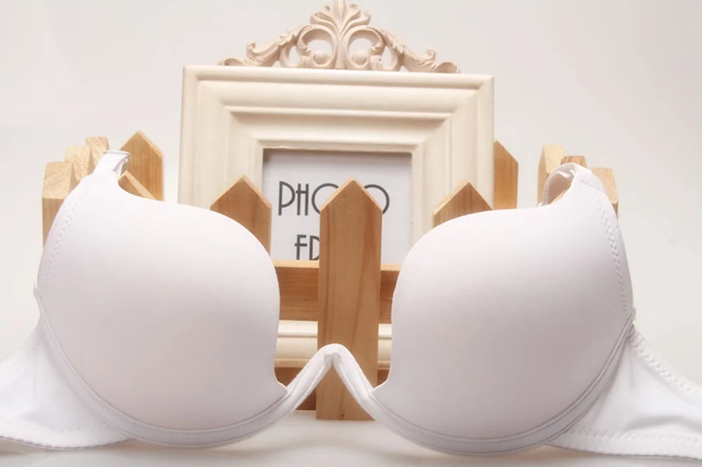 2019 Sexy Deep U Low Cut Push Up Women Lingerie Bra Backless Underwear Plunge Black Bras Intimates Female | Женская одежда