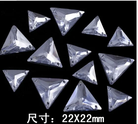 Бесплатная доставка акриловые прозрачные стразы 22 мм для шитья 200 шт. | Дом и сад