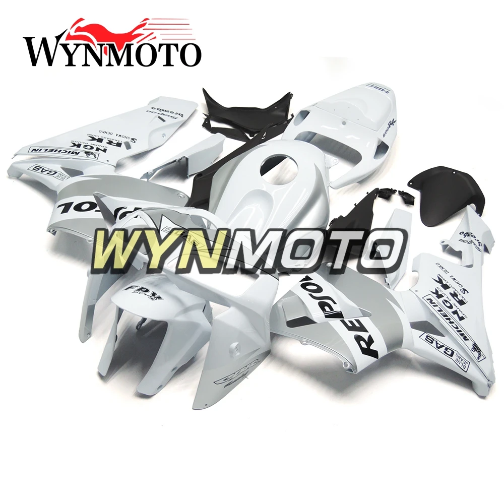 Полностью из АБС пластика для впрыска обтекателей CBR600RR F5 2005 2006 05 06 мотоцикл белый