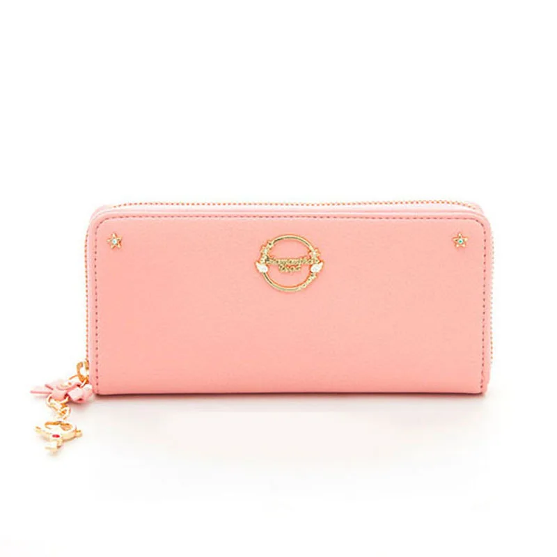 Косплэй аниме Card Captor Sakura Cardcaptor KINOMOTO Сакура Длинные Короткие бумажник кошелек