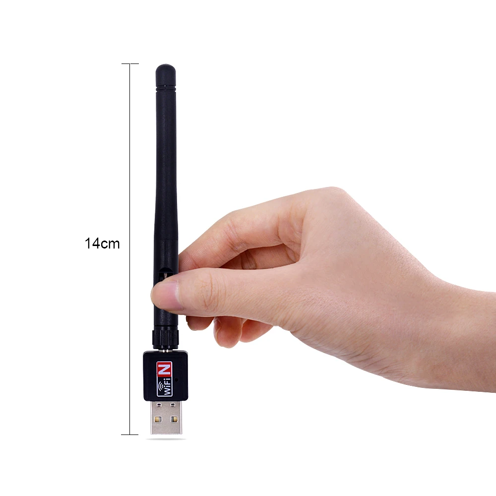 Мини Сетевая карта CHIPL USB Wi Fi адаптер 150 Мбит/с 2 дБи для ПК донгл 4G Ethernet
