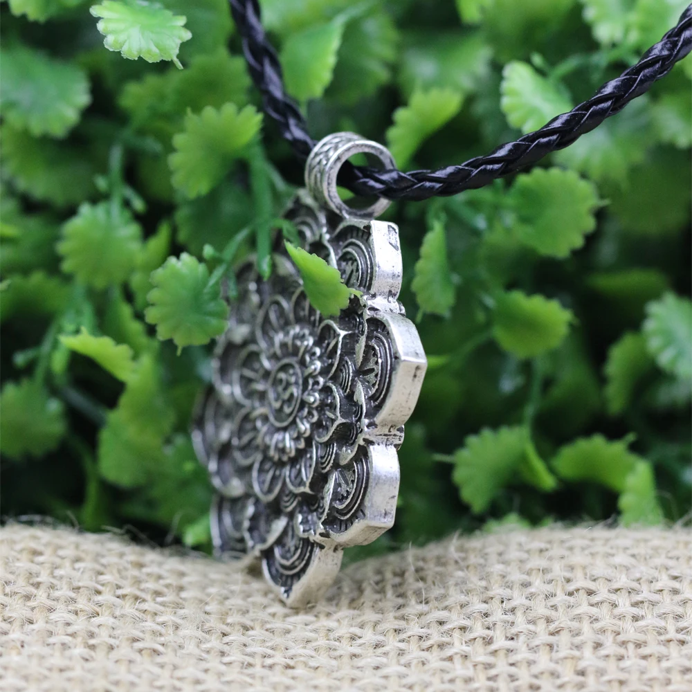 LANGHONG тибетское духовное ожерелье геометрический амулет религиозные