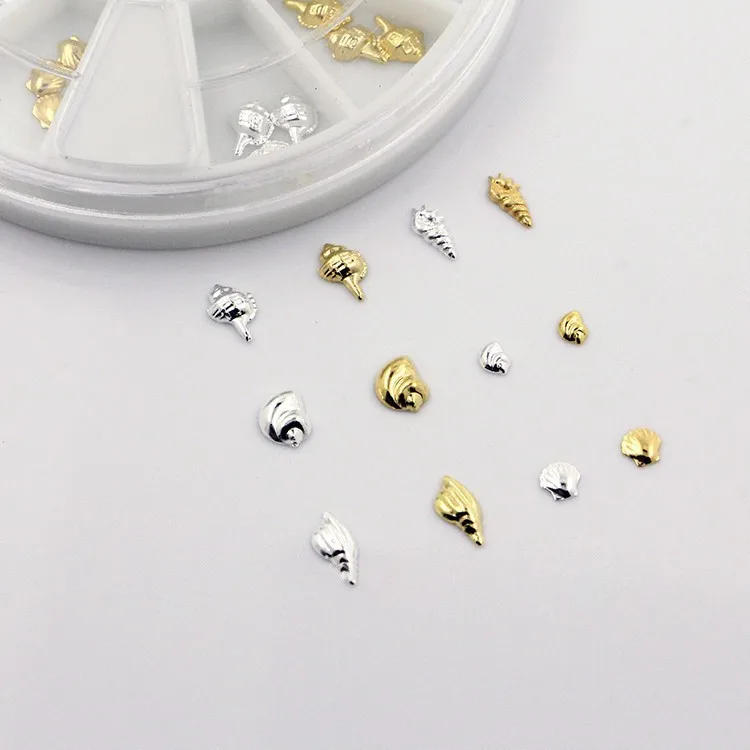 Японские Подвески в виде колес крутой морской ракушки звезды для ногтей 3D