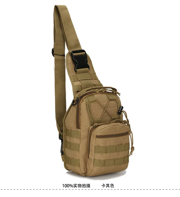 khaki Outdoor Shoulder Military Bag Sports Climbing Backpack Shoulder Tactical Hiking Camping Hunting Daypack Fishing Backpack - Цвет: khaki