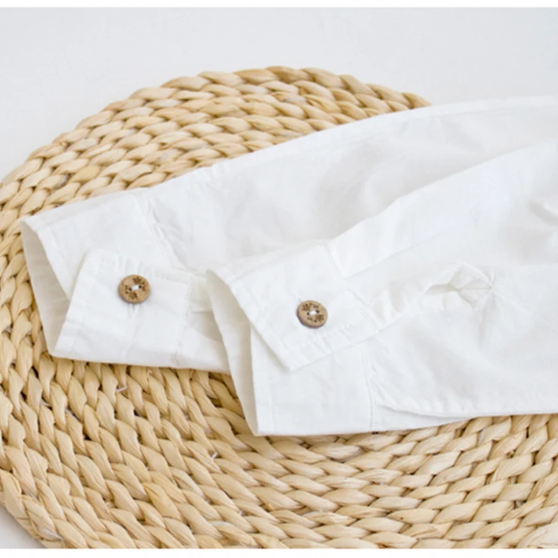 add new Blouses women Turn Down Collar Casual High Street Woman Fashion Shirts Feminino cotton white New Women