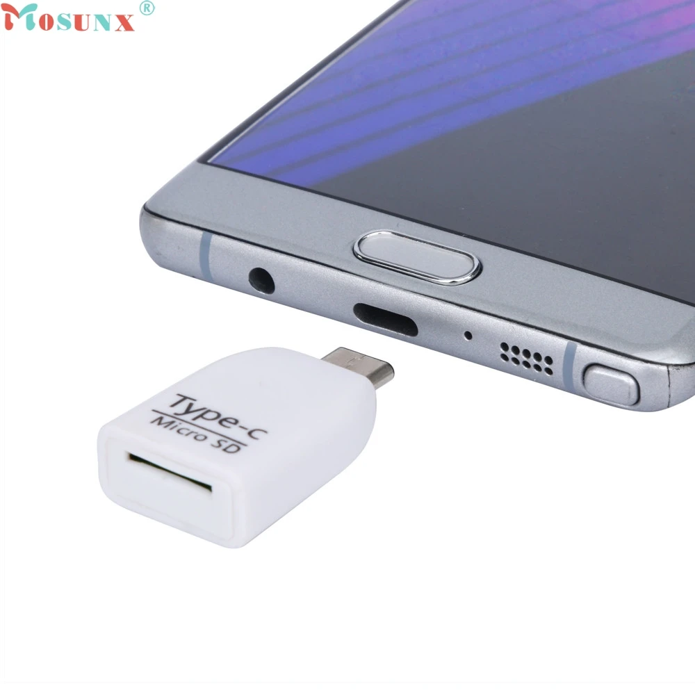 Устройство для чтения карт памяти Micro SD/TF Mosunx Mini Type C OTG адаптер USB 3 1 портативный