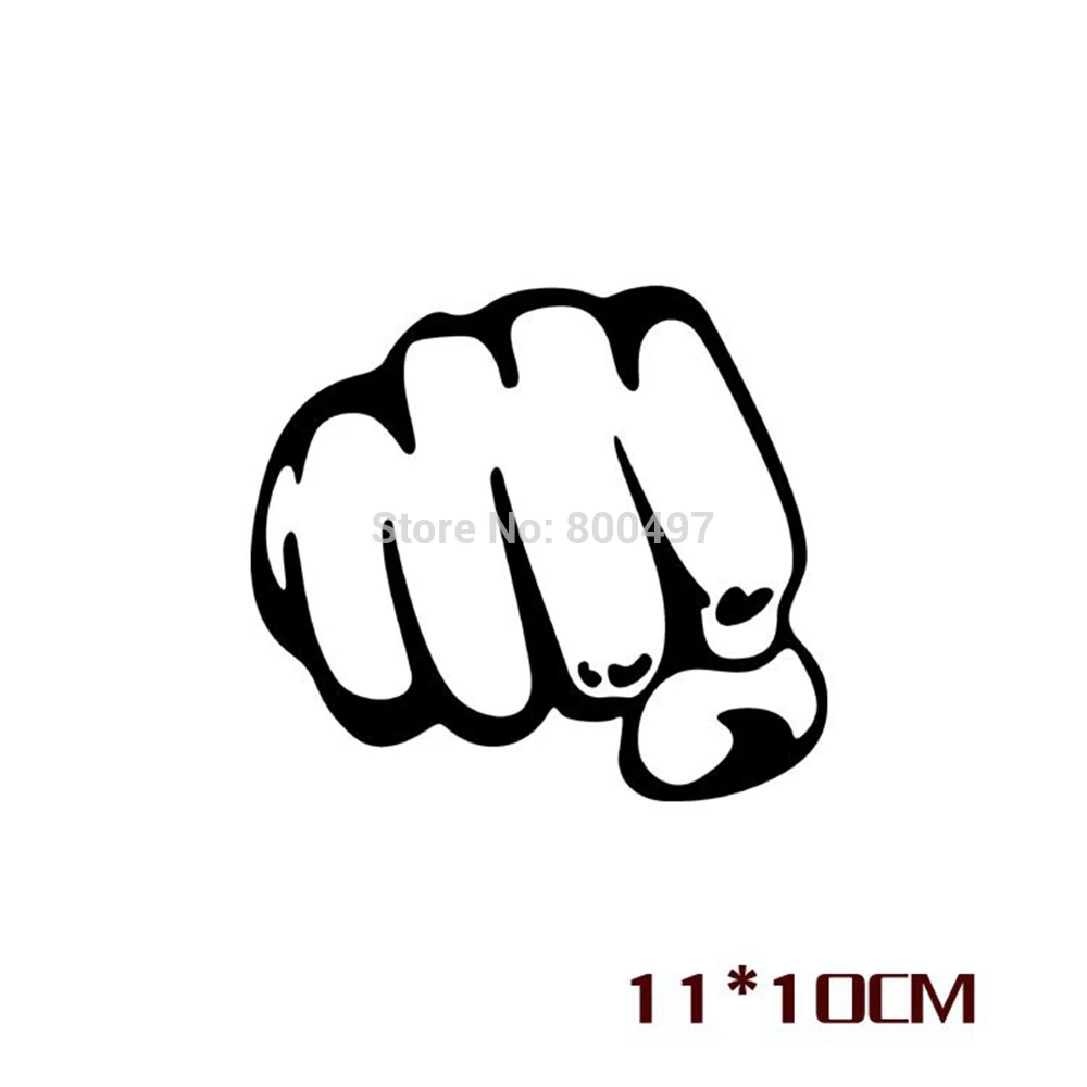 

10 x Newest Creative Fist Holding Style Sticker Car-covers Decals for Volkswagen BMW Benz Opel Peugeot Honda Chevrolet Renault