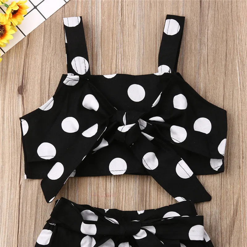 От 1 до 6 лет для малышей маленьких девочек на подтяжках С узором в горошек Без