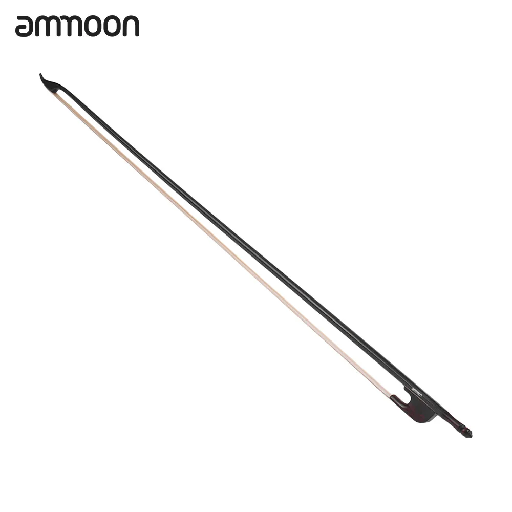 Лидер продаж ammoon стиль барокко 4/4 скрипка бант углеродное волокно круглая
