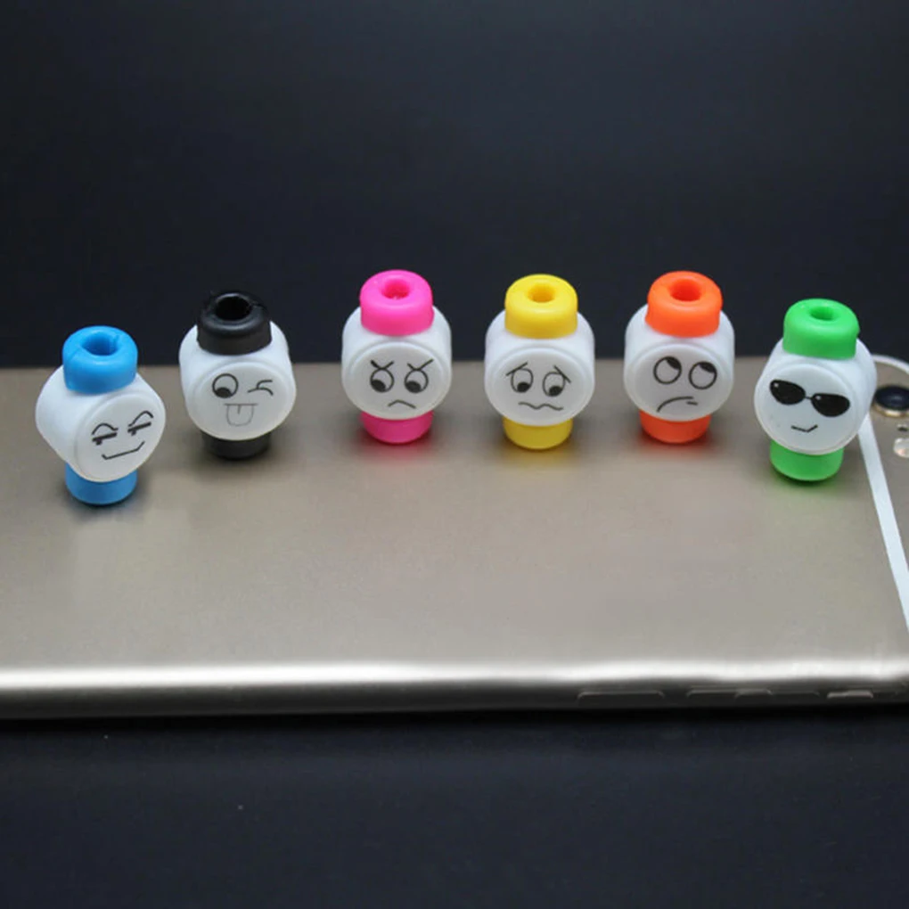 Милый мультфильм USB зарядное устройство для сматывания кабеля защитный чехол для наушников шнур провода крышка линии передачи данных протектор
