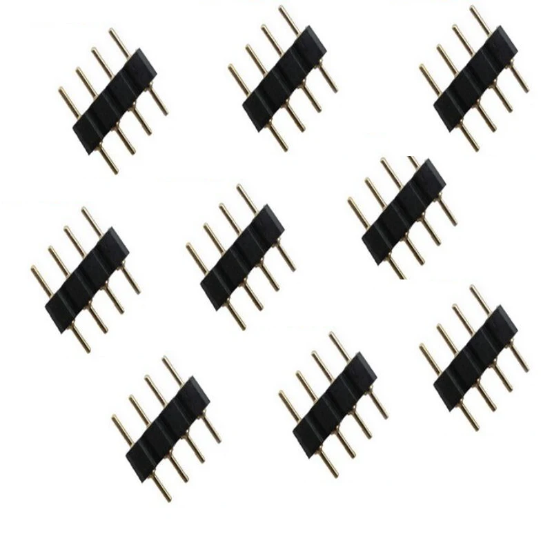 20 шт./лот 4pin игольчатый разъем RGB Разъем для светодиодной ленты led |led connector|4pin