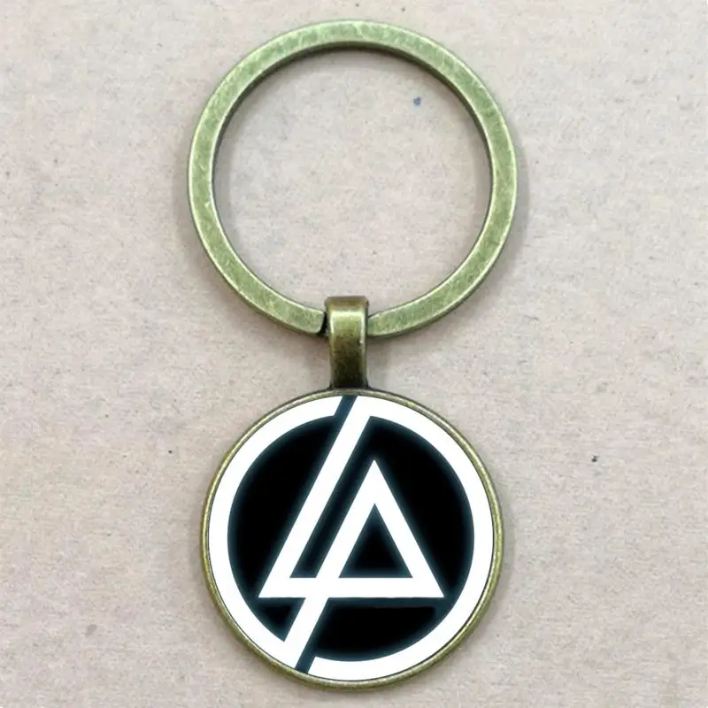 Bronze Горячая Мода Linkin Park подвеска с логотипом Linkin Park ювелирные изделия стеклянный брелок купольная подвеска для мужчин и детей вечерние подарки - Цвет: Bronze