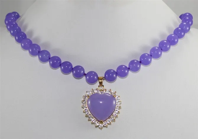 Оптовые Ювелирные Изделия Благородный фиолетовый нефритовый шарик & пурпурное