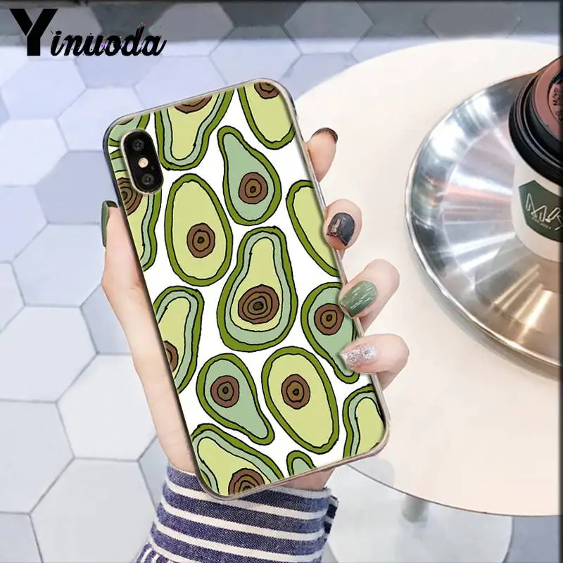 Yinuoda авокадо пищевой узор ТПУ чехол для телефона чехол для iPhone 8 7 6 6S Plus X XS MAX 5 5S SE XR 10 чехол 11 11pro 11promax