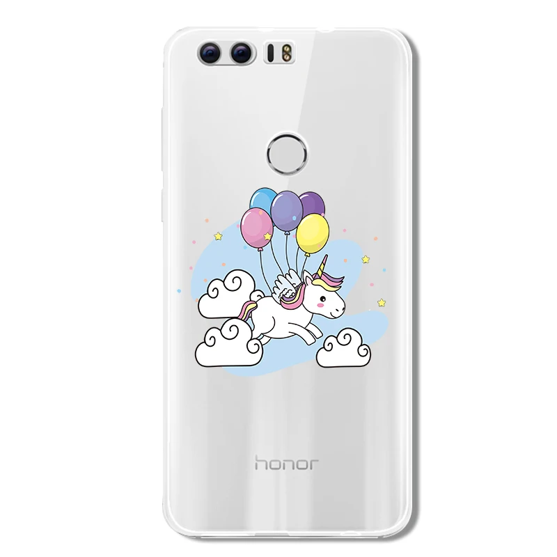 Cute Cartoon Ariel unicorn eeyore deer soft phone case for Huawei Honor 8 9 10 lite 6X 6A 7X P 20 2016 2017 P8 P9 P10 P20 Cover |