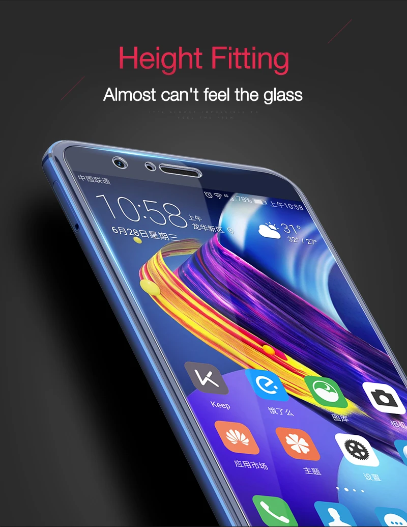 Защитная пленка CAFELE для huawei P30 P20 pro Honor 8 9 10 HD Прозрачная ультратонкая защитная пленка из закаленного стекла