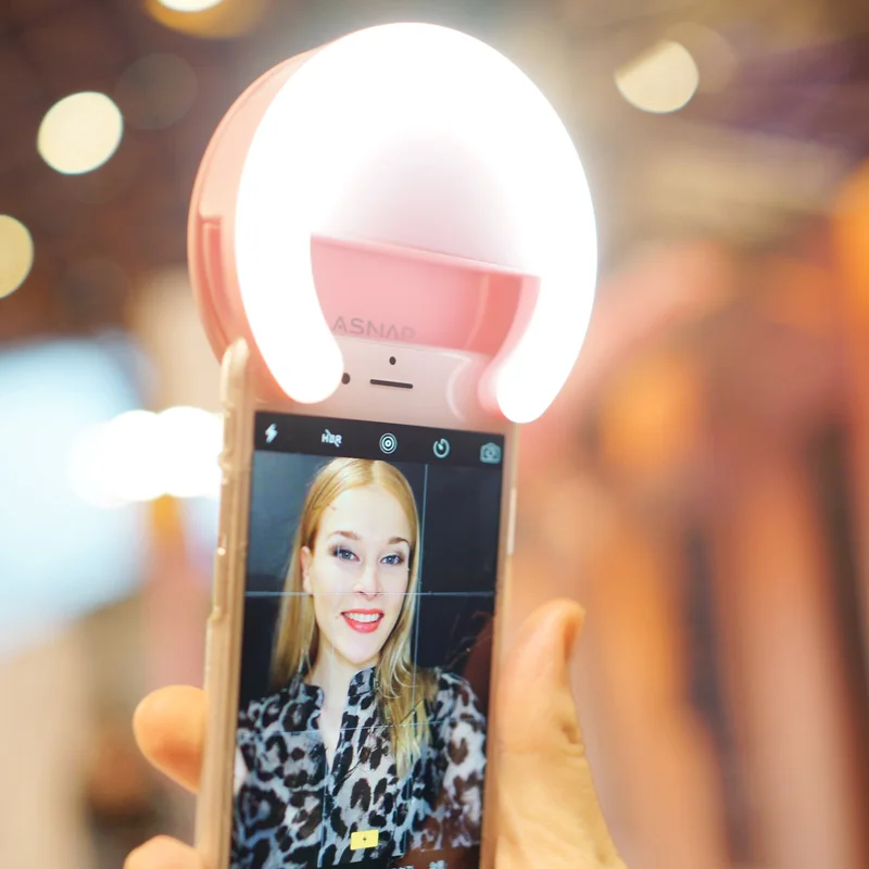 Ulanzi asnap смарт Кольцо селфи света с регулируемой яркость/LED видео для iPhone 7 Plus Samsung