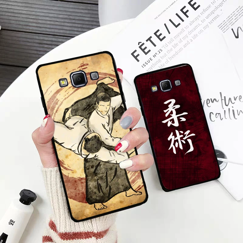 Японский силиконовый чехол aikido Judo для Samsung A2 Core A3 A5 A6 Plus A7 A8 A9 A10 A30 A50 A60 A70 A10S A30S A50S