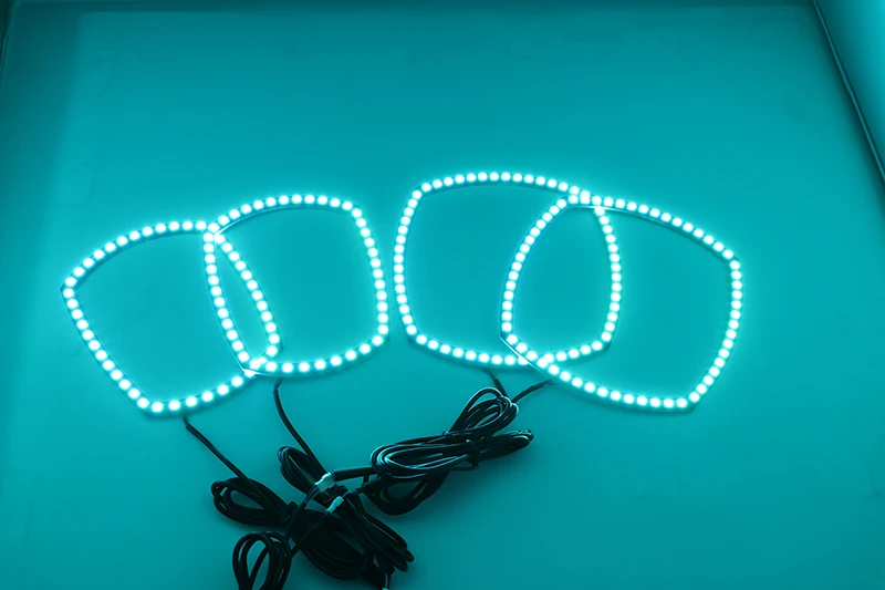 Ультра яркий 5050 SMD многоцветный RGB светодиодный набор ангельских глаз с пультом дистанционного управления для Dodge charger 2011 2012 2013 Автомобильный Стайлинг