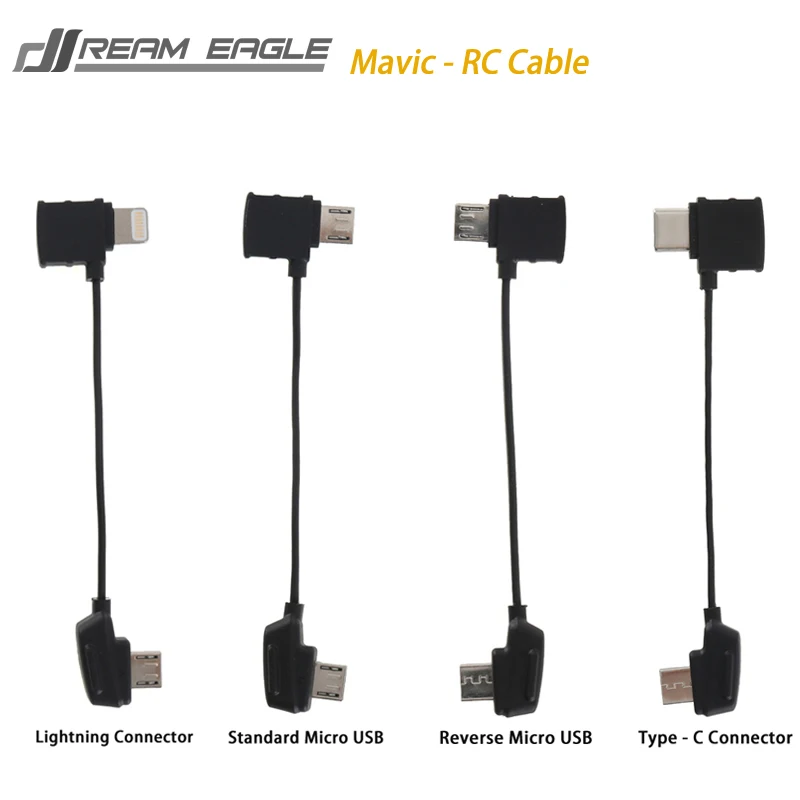 Оригинальный Радиоуправляемый кабель DJI Mavic с обратным разъемом Micro USB для