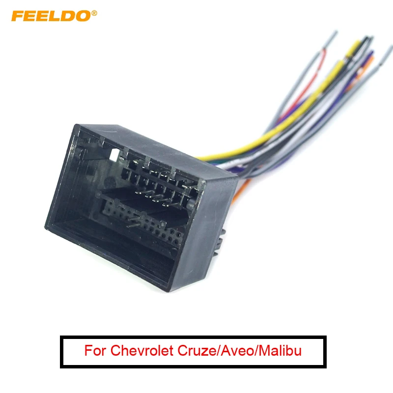 FEELDO 1 шт. стерео аудио Установка жгута проводов адаптер для Chevrolet Cruze Aveo Malibu ISO радио CD/DVD кабель