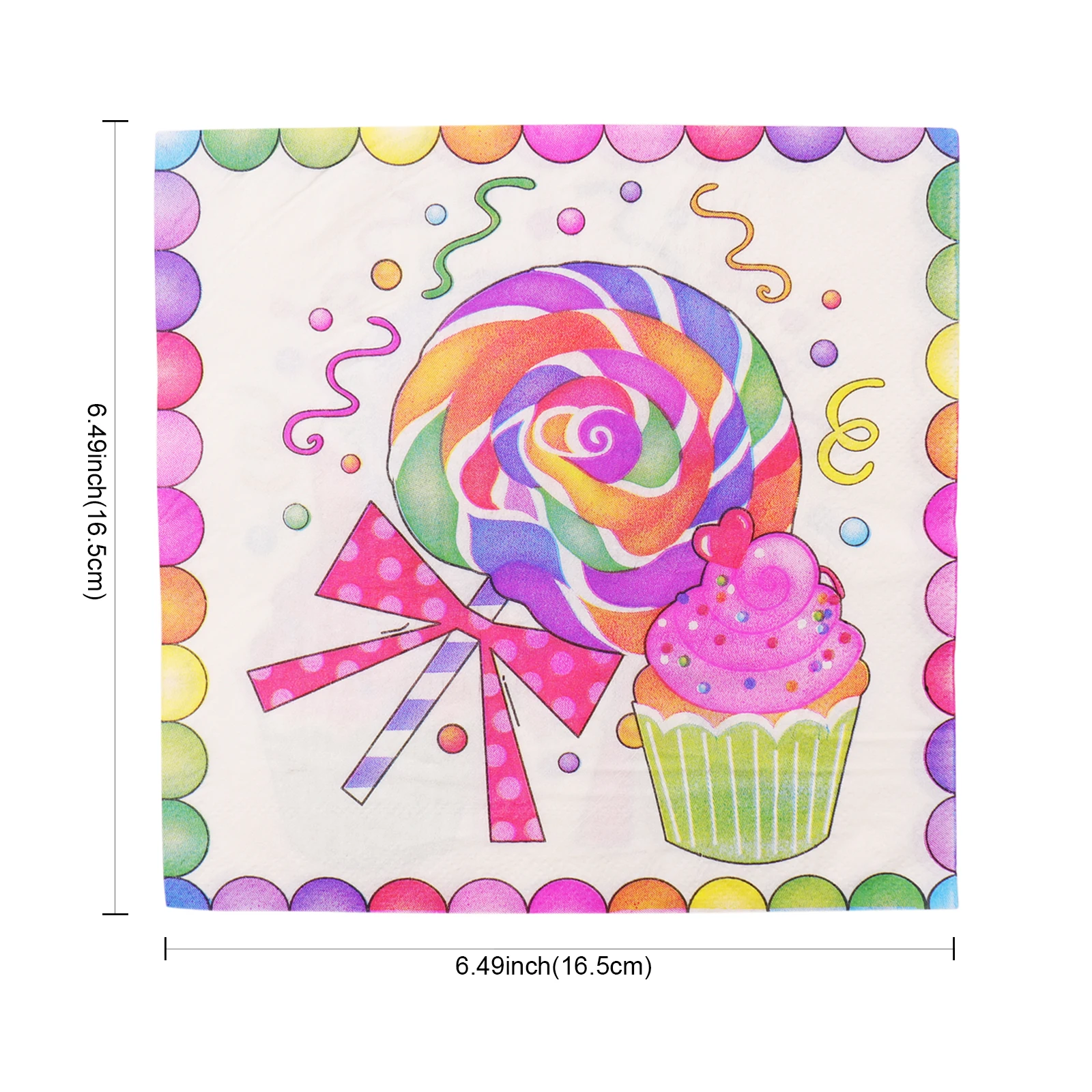 Бумажная салфетка в виде розового единорога для дня рождения романтичная