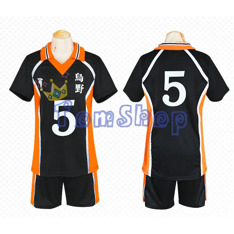Haikyuu Cosplay Costume Karasuno High School Hinata Shyouyou Jerseys Shirts Uniform Sportswear | Тематическая одежда и