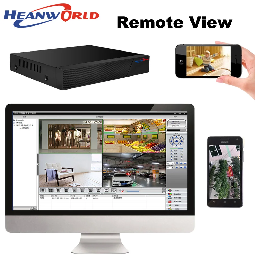 NVR 4CH 1080 P/8CH 960 P/D1 CCTV видео рекордер full hd 2mp
