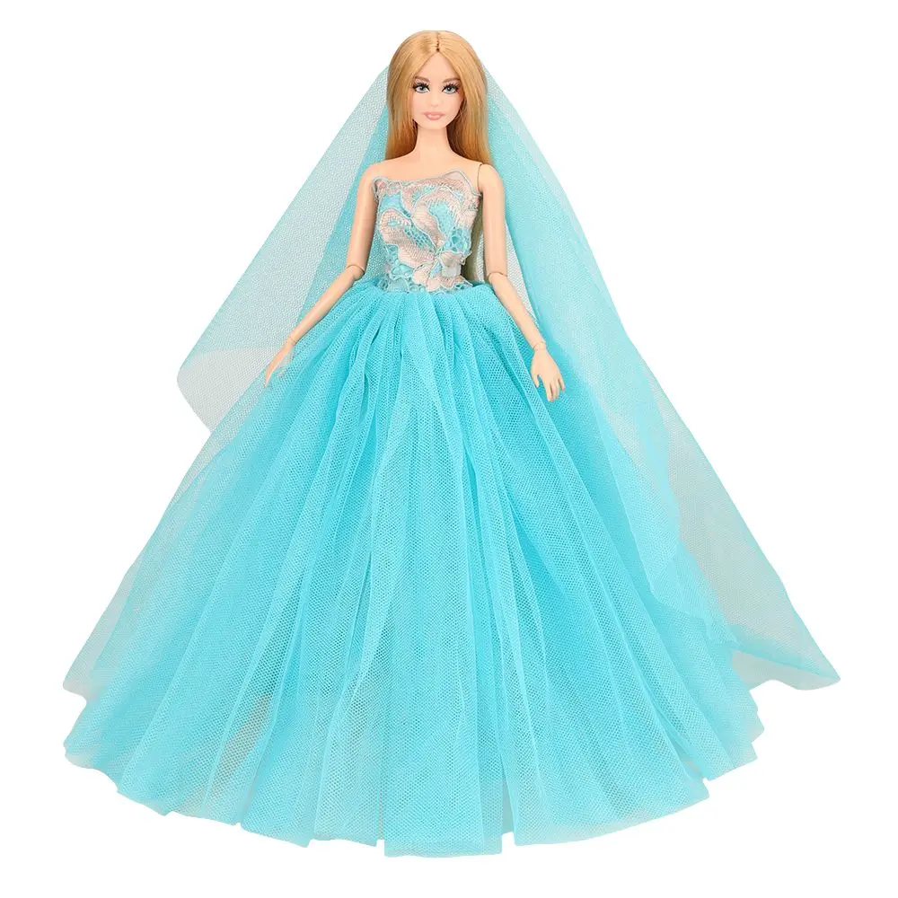 no doll Новейшая мода Принцесса Вечерние вещи для кукол разноцветные кукольная одежда для кукол Барби лучший подарок на день рождения - Цвет: no doll