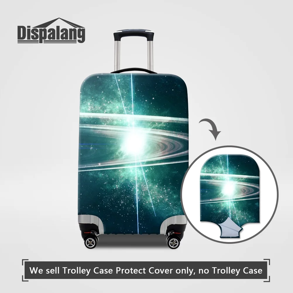 Чехол Dispalang Galaxy Suit, чехол на колесиках, Вселенная, Космический багаж, защитный чехол для 18-32 дюймов, защита от пыли, водонепроницаемые защитные чехлы - Цвет: Слоновая кость