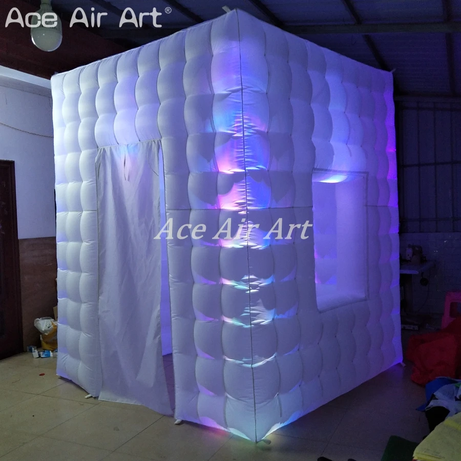 Factory price UK Style led photo booth inflatable wedding party canopy,higher Bearskin Cap shape cabinet tent for sale