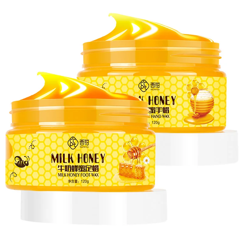 2 шт. молочный мед парафин воск ручной ног коллагеновая маска от маски инструмент
